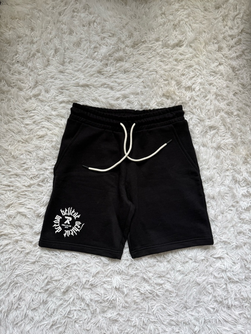 Absolute Recomp Black Graphic Cotton Blend Men’s Shorts